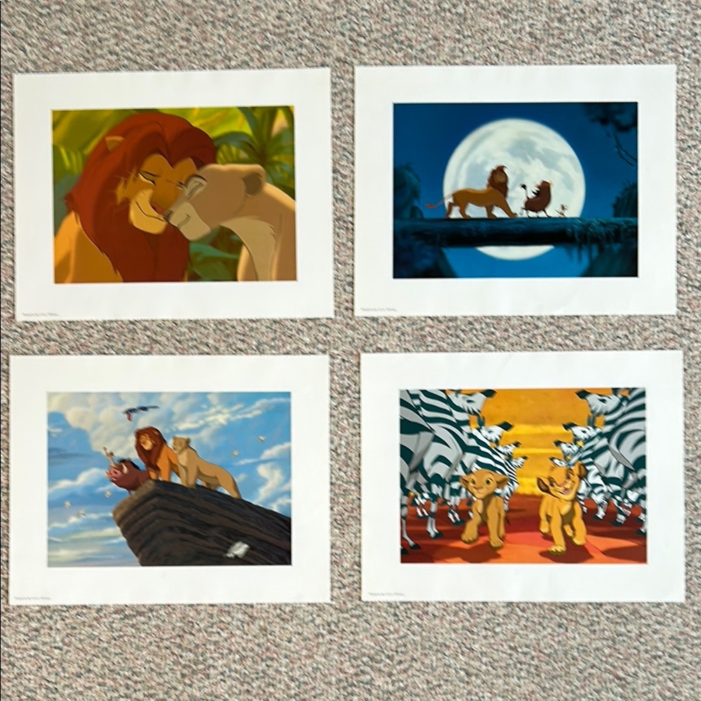 Lion King Art Print Set - Vibrant Multi-Color Collection